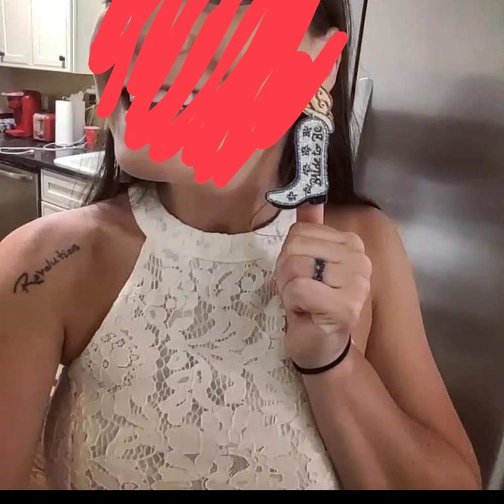 White lace dress